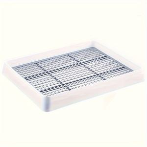 TEMU 토끼 화장실, 큰 코너 애완동물 화장실, 냄새 방지 튼튼한 플라스틱 소변 용기 트레이, 토끼 및 작은 동물용, 쉽게 청소할 수 있는 실내 케이지 액세서리