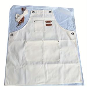 TEMU 캔버스 요리 앞치마 - 손 닦이 기능, 도구 포켓 포함, 조절 가능, 현대적인 디자인, 주방용, 바베큐, 레스토랑 - 블랙, 브라운, 블루, 베이지 색상