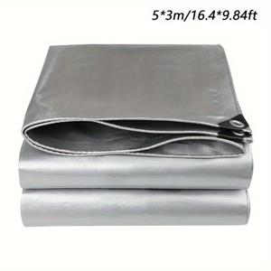 TEMU 다목적 보호 커버, 방수 타포린, 차양 커버, 100% 양면 방수 및 자외선 차단 및 동결 방지 천, 헤비듀티 방수 타프, 홈, 보트, 자동차, 캠핑용 보호 커버