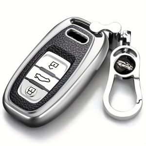 TEMU 소프트 TPU 자동차 리모컨 지능형 키 쉘 AUDI A1 A3 A4 A5 A6 A7 A8 Quattro Q3 Q5 Q7 키 보호 커버