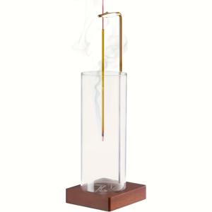 TEMU 1개 메탈 유리 돔 행잉 향로 | 젠 실내 홈 데코, 창의적인 라인 디자인, 양초 불필요, 비전기식