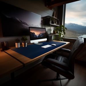 TEMU 초대형 방수 인조 가죽 데스크 패드 & 마우스 패드 - 47.2