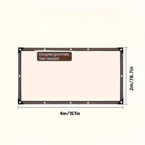 TEMU 구멍이 있는 투명 타프, 헤비 듀티 방수 타프 커버, 야외용 투명 PVC 비닐 타포린, 식물, 정원, 닭장, 파티오, 고양이 모래통