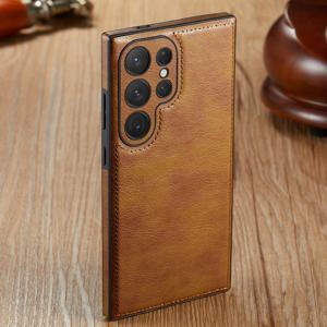 TEMU 갤럭시 S25, S24, S23, S22 울트라, S25, S24, S23, S22 플러스 휴대폰 케이스와 호환 가능합니다. 초박형 고급 레트로 비즈니스 휴대폰 케이스, 완전히 커버된 렌즈 휴대폰 케이스, 클래식한 고급 비즈니스 휴대폰 케이스.