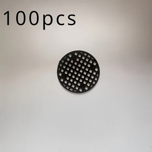 TEMU 100개 세트 라운드 플라스틱 꽃병 메쉬 패드, 통기성 있는 정원 배수 구멍 그리드 매트, 개선된 배수 및 뿌리 통기성을 위한 재사용 가능한 식물용 꽃병 베이스 메쉬 필터