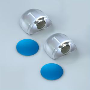 TEMU 2PCS 자석 도어 스톱, 실리콘 및 고무 자체 접착 도어 홀더, 도어 하단용, 가정, 침실, 사무실, 주방용 벽 보호대 - 드릴 불필요, 간편한 설치, 무소음 도어 스톱