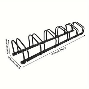 TEMU 1개 헤비듀티 자전거 주차 랙 - 실내/외부용 가라지 보관대, 산악 자전거용, 파우더 코팅 블랙