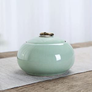 TEMU 도자기 전통 Ge Kiln 밀봉 항아리 장식용 항아리, 거실 데스크탑 장식, 축제 선물