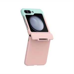 TEMU 네 가지 그라데이션 컬러 PC 스킨감 4피스 심플하고 스타일리시한 폴딩 휴대폰 케이스 삼성 풀커버 낙하 방지 보호 커버 크리에이티브 심플 니치 삼성 갤럭시 Z 플립3 갤럭시 Z 플립4 갤럭시 Z 플립5 갤럭시 Z 플립6에 적합합니다.