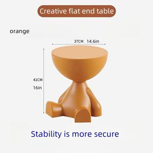 TEMU 1개의 모던한 크리에이티브 플라스틱 사이드 테이블, 캐주얼 스타일 미니 소파 앤드 테이블, 침실 발코니 모바일 침대 옆 탁자, 작은 공간 커피 테이블, 조립 필요 없음