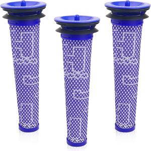 TEMU 다이슨 V6 V7 V8 DC59 DC58용 3개 세트 전기 모터 필터 교체 부품, 성능 향상 액세서리, 플라스틱 재질, 배터리 필요 없음, 965661 01