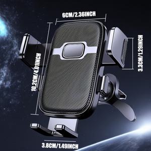 TEMU 자동차용 휴대폰 홀더, 360° 회전 메탈 후크 클립, 에어 아웃렛 내비게이션 홀더, 운전의 최고 파트너, 이상적인 휴일 선물