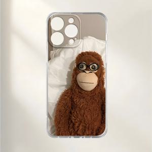 TEMU 고릴라 패턴 휴대폰 케이스 UV 프린팅 모바일 폰 보호 케이스 360도 완전 보호 아이폰 11 12 13 프로 맥스 XR X/ XS 7 8 플러스 SE 미니 스마트폰 케이스 새로운 개성 창의적