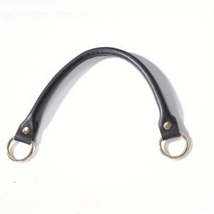 TEMU 마이크로파이버 PU 가죽 핸드백 스트랩 | 14.17인치 블랙 골든 링 디자인 | 여성용 가방 손잡이 교체용 | 내구성과 스타일리시한 액세서리 | 간편 부착, 지갑 제작 DIY