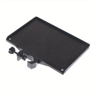 TEMU 삼각대 가발 스탠드가 있는 블랙 다기능 헤어 트레이 - 조절 가능한 폰 홀더, 크로셰 후크 클립, 가위 및 빗 정리함, 노래 및 라이브 쇼용