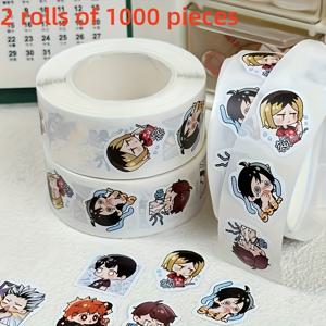 TEMU 500/1000개 배구 남아 컬러풀 스티커 세트 - 트렌디한 데코 스티커 (노트북, 스케이트보드, 물병용) - 창의적인 수공예에 필수 (8 패턴 사이클), 문구류, 여행 가방, 뷰티 용품 등에 적합, 휴일 선물로 이상적