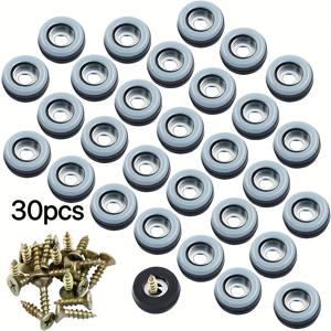 TEMU 골드 스크루가 있는 블루 테플론 의자 다리 패드 - 카펫, 타일 및 나무 바닥에 안전한 가구 이동자로 쉽게 설치할 수 있는 홈 및 사무실용 이상적인 바닥 보호자 - 가구 보호 | 세련된 의자 다리 | 내구성 있는 플라스틱 패드, 의자 다리