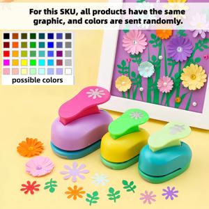 TEMU 하트 모양 엠보싱 펀치 | 공예 스크랩북 펀치, 인사말 카드 및 브로치 도구, ABS 수지, 친구를 위한 완벽한 선물, 휴대용, 다양한 조합 가능, 색상 랜덤