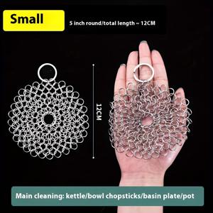 TEMU 식기와 냄비를 위한 논스틱, 린트 프리 스테인리스 스틸 울 스クラブ. 내구성과 효율성을 겸비한 올퍼퍼스 아이언 디쉬클로스. 키친 클리닝 툴, 모던 , 내구성 키친 아이템, 식기 스クラブ