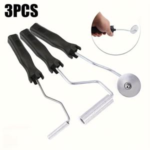 TEMU 3pcs 전문가용 섬유 강판 레진 롤러 세트 - 보트, 욕조 및 샤워 수리용 내구성 있는 알루미늄 버블 롤러 - 세부 작업, 튜빙 및 호스, 수영장 액세서리용 다용도 도구