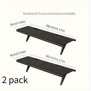 TEMU TV 셋톱박스 보관 랙, 비구멍 플라스틱 투명 보관 아티팩트 박스 브래킷, 라우터 벽걸이 홀더, 실용적인 수납 선반