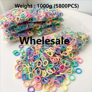 TEMU 1000g (약 5800개) 도매 컬러풀 탄성 헤어 타이, 패키지 및 액세서리 포함 헤어밴드 (스포츠 및 해변복용), 귀여운 헤어 밴드, 하와이 스타일, 높은 탄성 헤어 밴드|스포츠헤어밴드