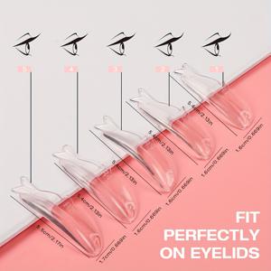 TEMU 10개/5쌍 물고기 모양 속눈썹 리프트 로드, 접착식 핑크색 무접착 립스틱 쉐이드, 속눈썹 컬링 도구, 속눈썹 리프트 애플리케이션