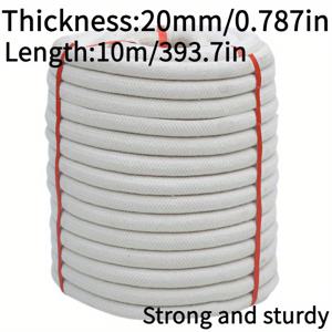 TEMU 20mm 두께 고강도 코어 로프, 다양한 용도로 적합 - 묶음용, 가드레일, 견인 로프, 야외 텐트 고정 및 안전 보호