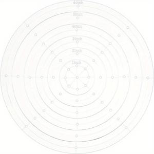 TEMU 6개 세트 아크릴 라운드 자수 템플릿, 1/2/3/4/5/6인치 핸드 자수 도구, 어머니날 추석 선물