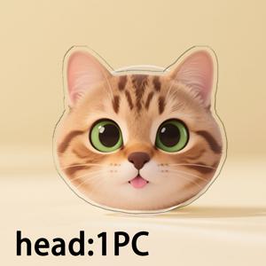 TEMU 1개/3개 맞춤형 PVC 펫 폰 홀더 스탠드 - 인체공학적 핸들, 내구성 강한 대형 얼굴 스탠드 스마트폰 거치대, 가족 친구를 위한 특별한 휴가 결혼 선물|그립톡