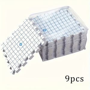 TEMU [두꺼운 블로킹 매트] 뜨개질용 9pcs, 추가 두께 12.6