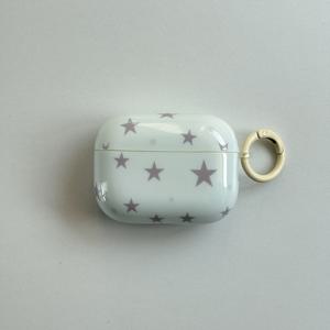 TEMU 미니멀한 한국 스타일 풀 그레이 5개 포인트 별 그레이 점 민트 그린 블루 헤드폰 케이스 AirpodsPro2 케이스/for AirpodsPro 케이스/for Airpods4 케이스/for Airpods3 케이스/for Airpods2 케이스