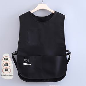 TEMU 남녀 공용 폴리에스터 아프론 - 레스토랑, 카페, 정원, 야외 행사, 편의점에 적합 - 3가지 색상으로 제공, 모든 계절에 적합