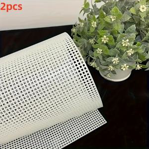 TEMU 내구성 있는 플라스틱 메쉬 2개 세트 (33x50cm) - 공예 프로젝트, 가방 바닥, 티슈 박스 액세서리, 짜임이 단단하고 청소가 쉬운 DIY 지갑 제작용 소재, 핸드메이드 가방 및 액세서리, 안전벨트, 지갑 만들기 재료