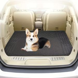 TEMU 내구성 강한 미끄럼방지 쉬운세척 PVC SUV 트럭 밴용 범용형 이지클리닝, 마모저항 수납공간보호매트, 차량실내액세서리, 헤비듀티 디자인, 견고한 제작, 화물수납장 프로텍터, /카드애호가를 위한 전천후 사용