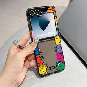 TEMU 삼성 갤럭시 Z 플립 7, Z 플립 5, Z 플립 6용으로 적합한 귀여운 클래식 만화 창조적인 작은 괴물 폰 케이스, 투명한 소프트 백 커버로 특징지어짐