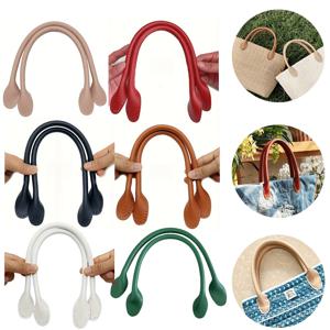 TEMU 12개 PU 가죽 교체용 스트랩 - 내구성 강화 핸드스티치 가방 손잡이, 강화 오일 태닝 가장자리, 16.54인치 DIY 지갑/핸드백/가방 액세서리 (핸드백, 백팩, 토트백 호환) - 내구성 있는 PU 가죽 스트랩