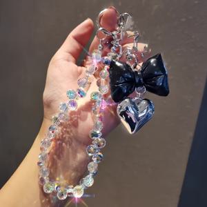 TEMU 샤오샹펑 타이 러브 폰 행거 인스폰 펜던트 비드 체인 숏 패션 여성용 손목 행거 야외 여행 쇼핑 방지 분실 리프팅 체인 휴대폰 행거 유니버설