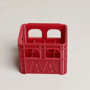 TEMU 1개 빈티지 인더스트리얼 맥주 케이스 스타일 배터리 정리함 - AA AAA 배터리용 멀티 컴파트먼트 보관함, 내구성 있는 플라스틱 레트로 홈 데코 (화이트, 퍼플, 레드, 그린) - 창의적인 선물 아이디어, 재미있는 방 꾸미기, 튼튼한 구조, DIY 애호가를 위한 배터리 정리 케이스