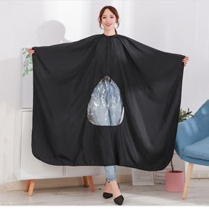 TEMU 전문가용 안티스태틱 헤어 커팅 천 - 바버샵 및 살롱용 내구성 있는 비접착 고품질 머리 자르기 천, 투명 창문 포함, 이발 및 스타일링에 이상적, 바버 액세서리, 살롱 필수품, 안티스태틱 원단