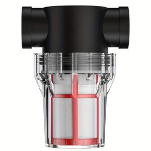 TEMU 1pc 침전 필터, 물 파이프 필터 정원 호스 필터 인렛, 고압 세척기 침전, 투명 플라스틱, 정원 호스, RV 및 야외 정원용