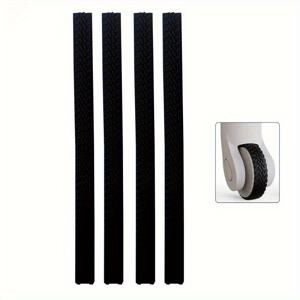 TEMU 4pcs JusLaco 헤비듀티 실리콘 바퀴 커버 - 조용한 롤링 타이어 보호대, 스냅 설치형 무흔적 스크래치 방지 고무 링, 여행용 캐리어 및 카트 호환, 수하물 휠 프로텍터, 스트릿스타일 액세서리, 미니멀 디자인, 고품질 트롤리 휠, 스트릿웨어 애호가용