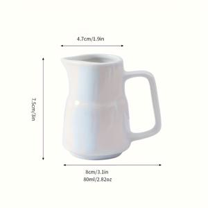 TEMU 1개 영국 스타일 밀크 주그 세트, 도자기 냄비, 컵 및 티포트 보네 차이나 유럽 홈 밀크 볼 소형 머그