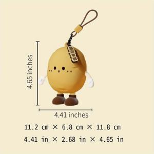 TEMU 귀여운 3D 당근 & 무모양 수납백 - 이어폰, 동전, 열쇠용 재사용 가능한 미니 파우치 (커피브라운, 베이지, 연갈색, 진보라) + 표정 있는 눈과 볼 - 내구성 있는 휴대형 오거나이저, 코인 퍼치, 키홀더, 장난기 넘치는 액세서리, 채소디자인, 경량 포켓, 부드러운 소재, 컴팩트 월렛