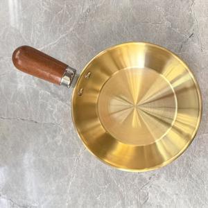 TEMU 1개 또는 2개 미니 소스 냄비 - 스테인리스 스틸 제작, 우아한 호두나무 모양 손잡이, 가스/감열/전기레인지 사용 가능 - 작은 주방용 공간 절약형 디자인, 라면·국·소스에 적합, 기숙사 및 사무실에서 활용하기 좋은 내구성 강한 주방용품, 세련된 마감, 다양한 조리기구