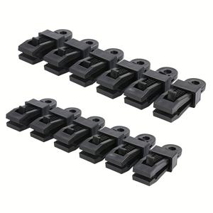 TEMU 12팩 중량 방수 타프 클립 - 다목적 올리거 머스 클램프, 안전한 손잡이, 풀 커버, 캐노피, 야외 캠핑 및 자동차 커버용 내구성 있는 PP 소재, 야외 캠핑 필수품, 튼튼한 구조