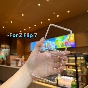 TEMU 갤럭시 Z 플립 7 / 6 / 5 / 4 / 3에 적합한 초박형 투명 폰 케이스, 완전 밀폐형, 충격 방지 하드 폴더블 스크린 폰용, 투명 보호 커버, 폰 케이스, 폰 커버, 갤럭시폰케이스, 폰케이스, 갤럭시 z플립 케이스, 갤럭시 케이스, 핸드폰 케이스, 휴대폰케이스