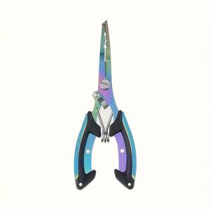 TEMU 1개 스테인리스 스틸 다기능 낚시 플라이어 - 이글 비크 디자인, 와이어 커터 & 훅 리무버 포함, 인체공학적 미끄럼 방지 핸들, 블루 - 크리스마스, 추수감사절, 할로윈, 새해, 조부모날 선물 추천 - 낚시 애호가를 위한 완벽한 선택