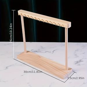 TEMU 12개 또는 18개 후크 목걸이 보관대 - 견고한 재활용 나무 제작, 우아한 베이지/우드 컬러 - 목걸이, 팔찌, 귀걸이 전시대 - 공간 절약형 홈, 살롱, 부티크용 - 조립 불필요 주얼리 스토리지 랙, 디자인, 홈 데코 액세서리, 살롱 소유자용 주얼리 타워