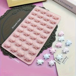 TEMU 1개 36구 미니 터틀 실리콘 몰드, 왁스용, 콘크리트 캔들 및 비누 만들기 - 고품질 유연한 재사용 가능한 공예 몰드, 섬세한 껍질 디테일, 쉬운 탈형, DIY 애호가와 홈 데코 애호가를 위한 완벽한 선물